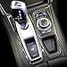 Thor-Ind Carbon Fiber Gear Box Panel Cover Trim for BMW X5 E70（08-13）X6 E71（09-14) Center Console Gear Shift Panel Decoration Frame Stickers (Gearshift Panel Decor Type A)