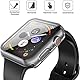 YoLin 2-Stück Mit glas Ultradünne Displayschutz Kompatibel mit Apple Watch Series 6/ SE/Series 5 / Series 4 44mm, PC All-Around Schutzhülle für iWatch 44mm (2 Transparent)