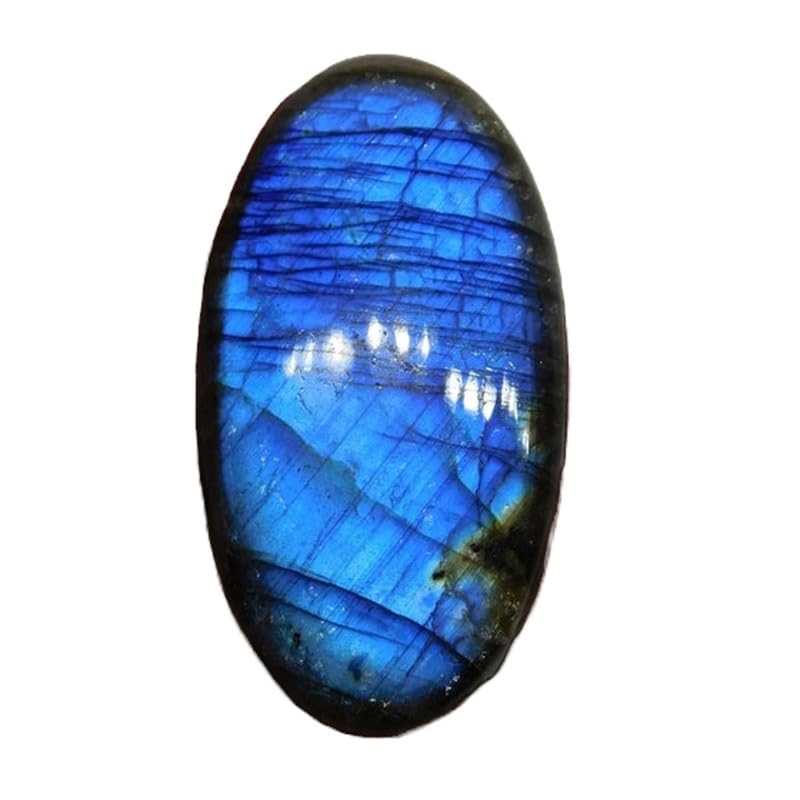 Labradorite arc-en-ciel ovale 48x26mm pour création de bijoux