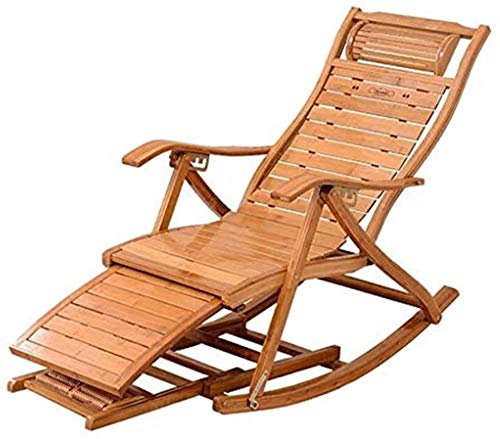 Chaise berçante en bambou pliable pour vos siestes au jardin