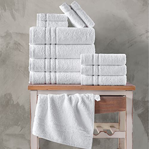 Hammam Linen White Bath Towels 4-Pack - 27X54 Soft And Absorbent, Premium Quality Perfect For Daily Use 100% Cotton Towel #TOP2