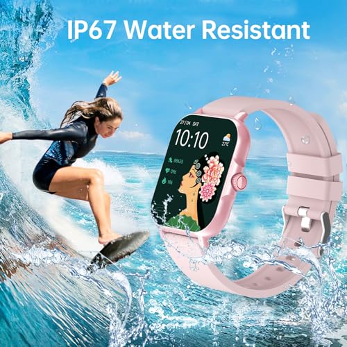 Image of SHKOD Watch1 Pro 1.83 inch HD Display Smart Watch with Bluetooth Calling, AI Voice Assistance, 100 Sports Modes IP67 Rating Fast Charging 240 * 286 Pixel High Resolution (Pink)