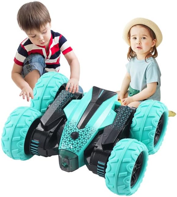 Miniatura 1 de Coche de control remoto LED para acrobacias con flores a control remoto, doble cara, auto de acrobacias todoterreno 4wd con giros de 360  de 2.4