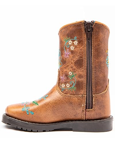Shyanne Toddler-Girls' Floral Western Boot Square Toe - 438333