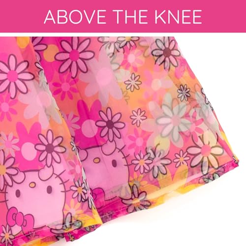 Hello Kitty Girls Square Neck Organza Dress Toddler to Big Kid Sizes (4T - 14-16)4