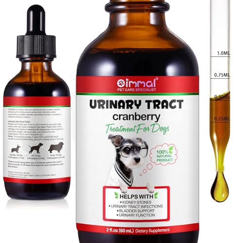 Natural Dog Urinary Tract Infection Treatment Drops - Supports Bladder, Kidney Stone, Dog UTI, Pet Supplement Renal Health Care Drops, Bacon Flavor-2fl.oz