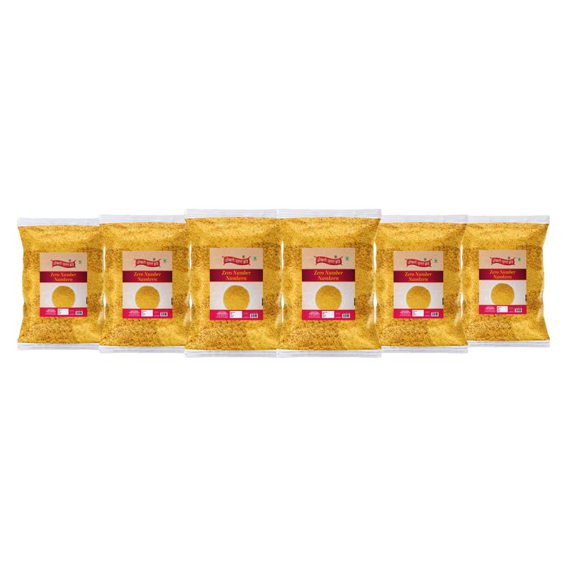 Image of OKHLI MUSAL BRAND Nylon Sev Smooth Slims Crispy Taste Namkeen | Zero Number Namkeen Sev | Ghar Jaisi Hi Namkeen | Healthy Snacks | Every Day Chaat Snacks Namken | Traditional Indian Snacks-1Kg*6Pack