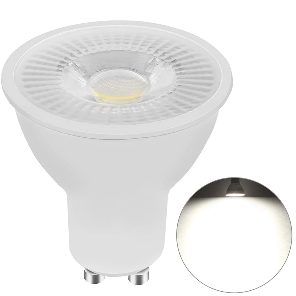 6-częściowa żarówka LED GU10 5W, regulowane oświetlenie wewnętrzne, wymiana lampy halogenowej 50 W, projektor dekoracyjny 220-240V, 500 LM, zimna biel