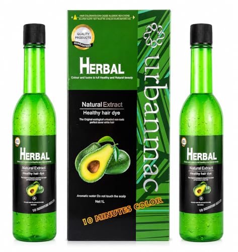 Image of HERBAL NATURAL EXTRACT HAIR COLOR (1000 ML) AMMONIA FREE, BLACK