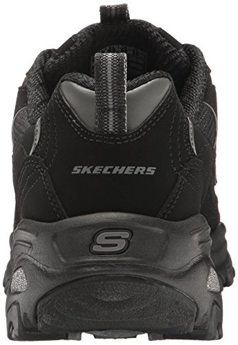 Skechers Women's D'Lites-Me Time Sneaker, Black, 9.5 W US3
