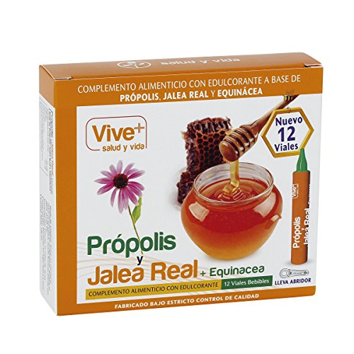 VIVE+ SALUDYVIDA propolis y jalea real + equinacea caja 12 viales