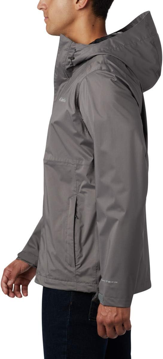 Columbia Men's Cabot Trail Rain Jacket City Grey Medium