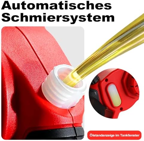 Bild 3 - TEENO Akku Mini Kettensäge 6&8 Zoll 2-in-1, 6 Ketten (3×6"+3×8"), Bürstenloser Motor, 2×4000mAh Li-Ion Akku, 5500 U/min, Leicht & Tragbar für Garten, Holz, Baum