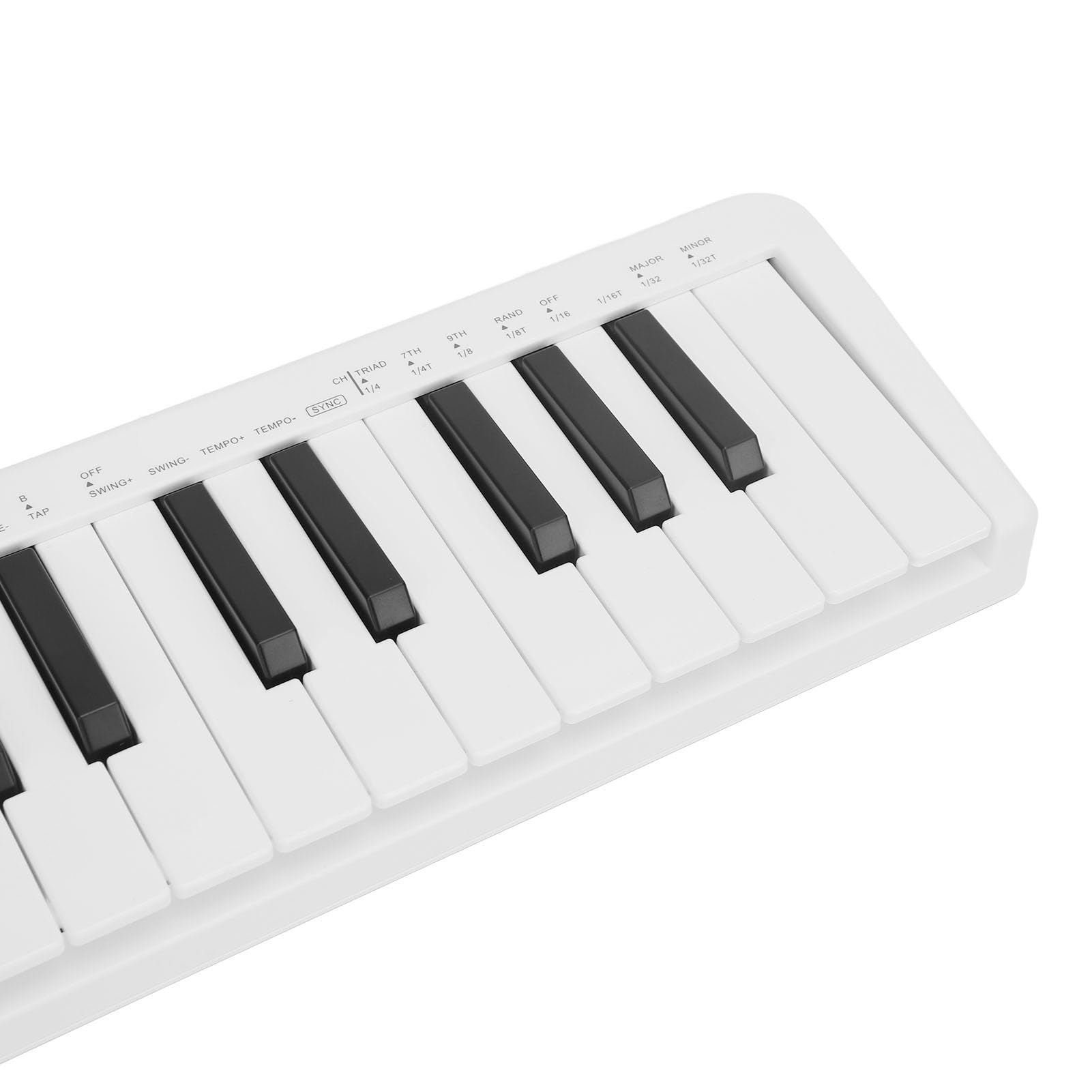 Yctze Controlador de Teclado MIDI de 25 Teclas con Tacto Sensible, Diseño Portátil y Conectividad para Producción Musical Profesional