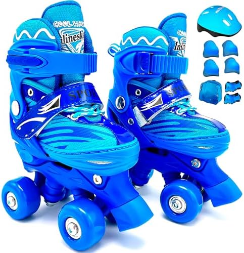 HOLTTER Patins Infantil Roller Quad 4 Rodas Ajustável Com Bolsa e...