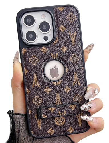 Dropcases Compatible with iPhone 16 Pro Max Case Luxury Designer for Women Girls,Hybrid TPU+PU...