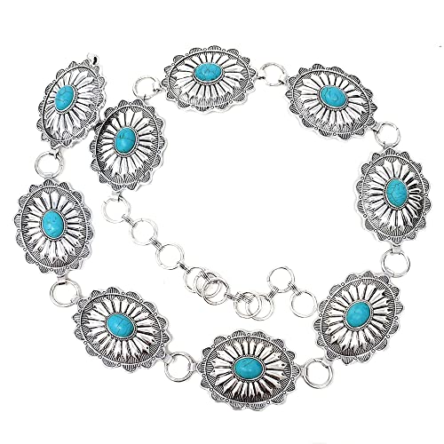 Emulily Western Concho Fashion Chain Belt Western Concho