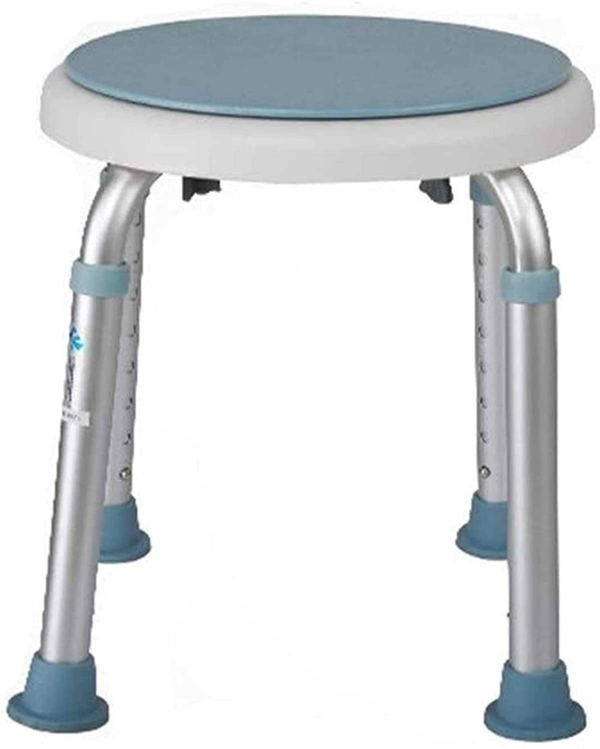 Asientos De Ducha, Taburete De Ducha Silla De Ducha Baño Redondo De Aleación Silla De Baño Giratoria De 360 Grados Antideslizante Ajustable 8 Altura Banco De Ducha para Ancianos Em