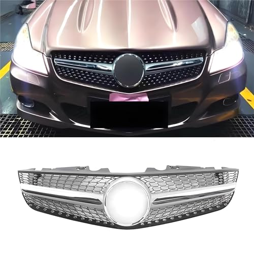 Compatible with Benz R230 SL-Class Tuning Grills Upgrade - Compatible with SL300 SL350 SL500 SL550 SL600 (2008-2012) Front Grille