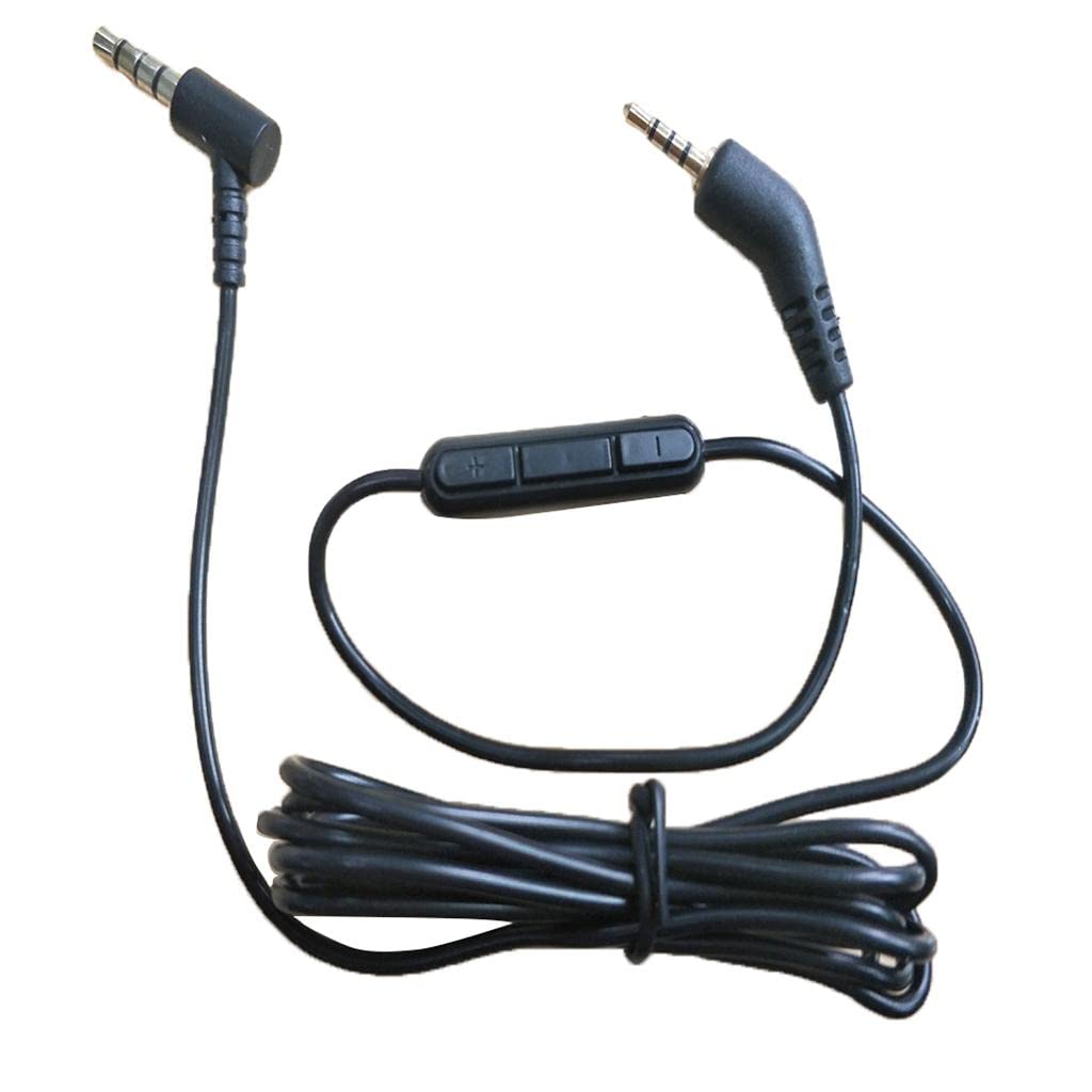 LOOM TREE® Replacement 2.5 to 3.5 mm Cable Cord with Remote Mic for BOSE On-Ear 2 OE2 OE2i Audio Headphones 1.8m Black-image-5