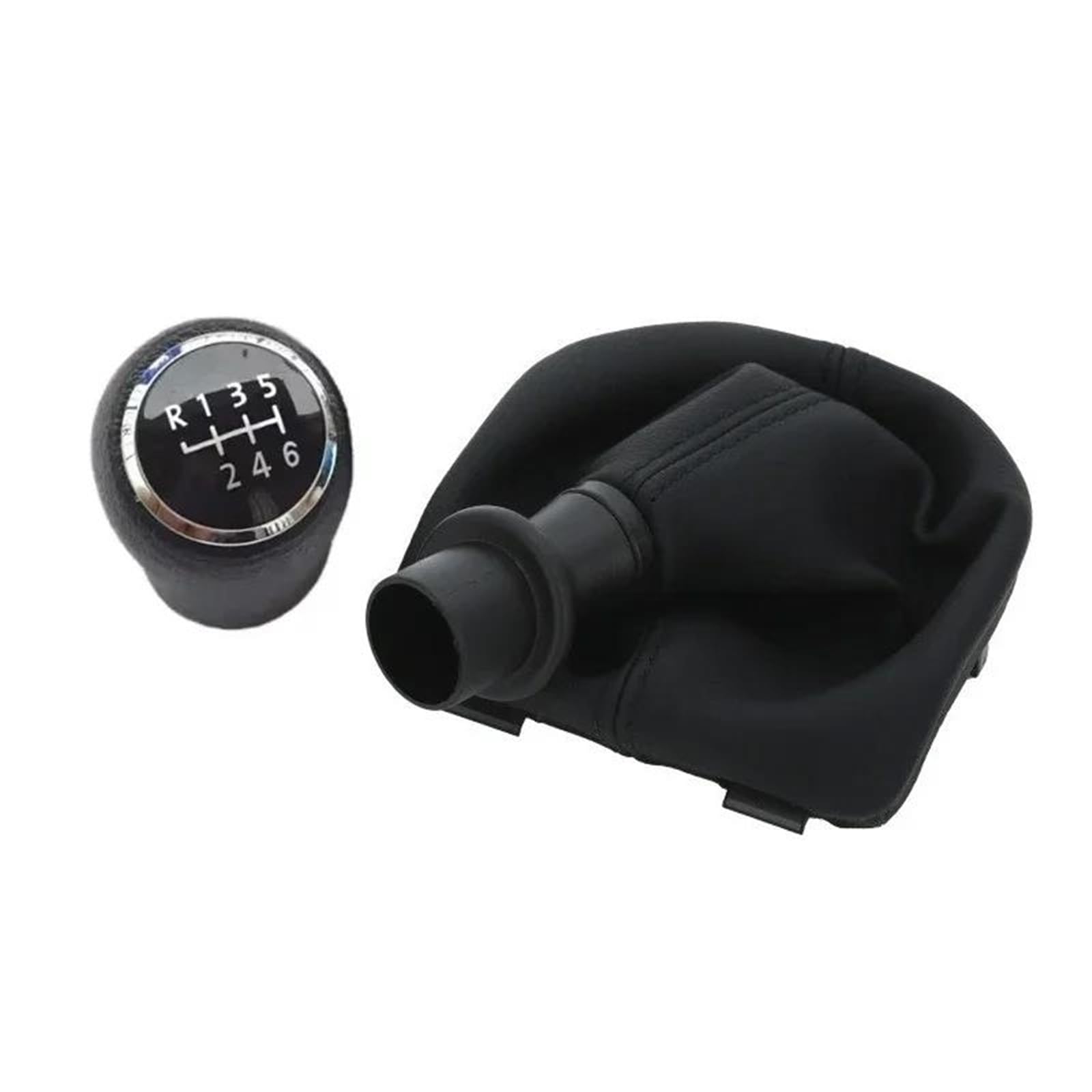XZCVTYW Gear Shift Knob Shifter Lever Gaiter Boot Case Car Gear Stick Shift Grip for T6 T7 Transporter Caravelle 2016-2020 Car Gear Shift Knob(Black-B)