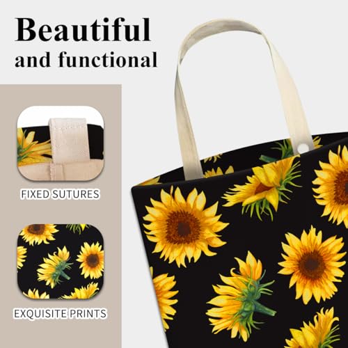 Image of Car Trash Can, Cute Car Trash Bag, Hanging Car Organizer and Storage Bag, Trash Bin for Car Accessories, Vehicle, Travelling, Camping Watercolor Sunflower