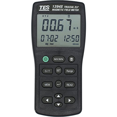 Tes 1394S Electromagnetic Field Tester/Magnetic Field Gauss Meter/Electromagnetic Radiation Detector (Low Frequency 30Hz ~ 2Khz) Micro Sd Card #TOP1