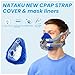 NATAKU 8 Pack Medium Mask Liners Compatible with Full Face Mask, Soft and Leak-Free Experience. Silky Full Mask Cushions Pads Fit Large Mask Cushion, Reduce Noisy & Red Marks (Medium Size)