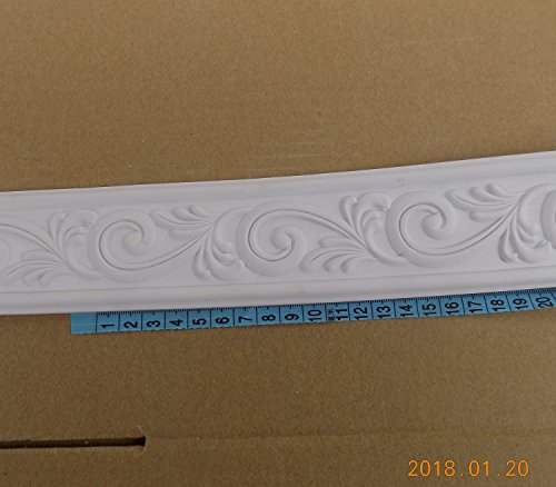 Zhangbl Home Decorate Modelling Crown Mouldings Trim Flexible Molding Ceiling Border Line Interior Decoration Wall Picture Edge Waist Door CasingCorners 2.36" x 0.24" x 115" - Thumbnail 6