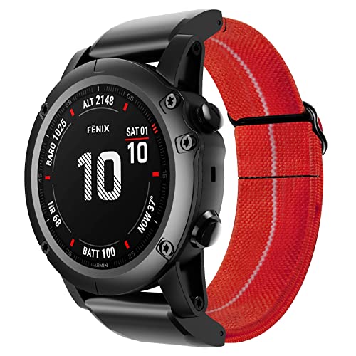 Nylon sangle de montre 22mm orange compatible Forerunner 935 bracelet - 5