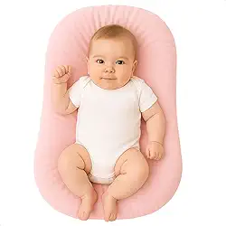 Ninho Redutor Carrinho de Passeio Bebe Berço Portatil Infantil Bebê Casulinho Algodão Recem Nascido (Rosa, Ninho para Bebe)
