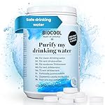 Biocool - Tabletas de purificación de agua | 250 t...: Agua potable limpia durante 3 meses: estas tabletas purificadoras de agua mantienen tu agua potable fresca y segura durante 3 meses, ideal para caravanas, barcos, autocaravanas y almacenamiento de agua de emergencia. Trata hasta 1.250 litros de agua....