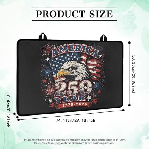 Image of Patriotic Electric Stove Top Cover, 4th of July Stove Cover for Glass Top Electric Stove,Astrology Heat Resistant Flat Top Stove Mat Countertop Protector, American Flag 250 Years