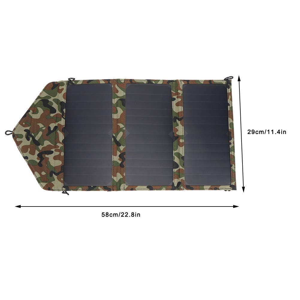 Panel Solar Portátil con Salidas USB Duales