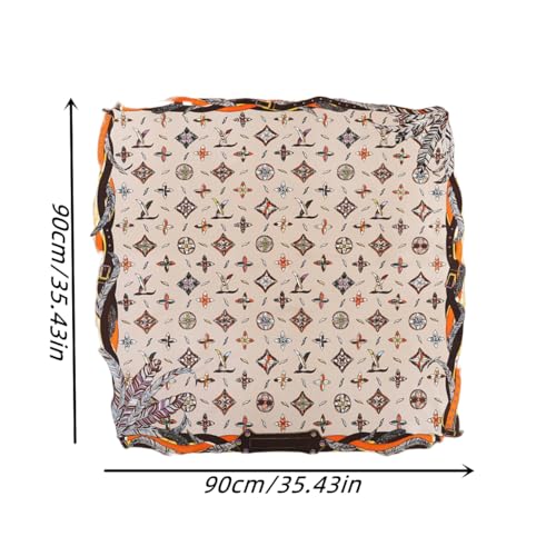 Like Silk Square Head Scarf for Hair Wrapping Fashion Purse Bag Scarf for Women2