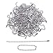 CCINEE 50pcs Stainless Beads Chains 4.72