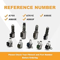 Vista 1 de A960E A760 A761E AB60F CN AB60E Juego de solenoides de transmisión de 6 velocidades compatible con Lexus/Toyota-9PCS