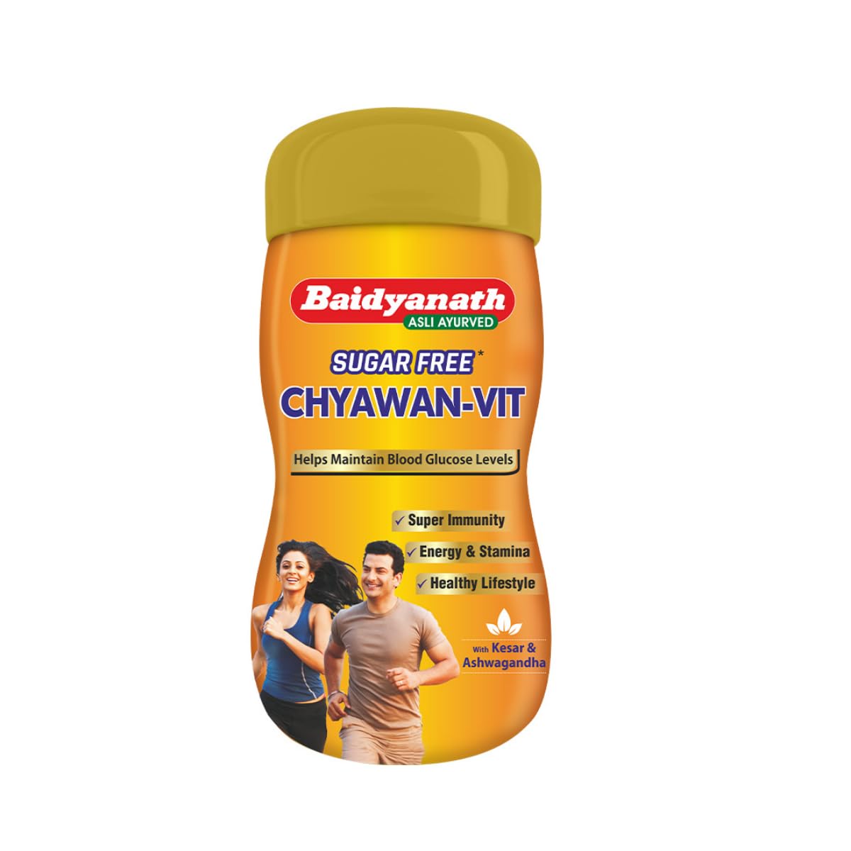 Baidyanath Chyawan Vit (Sugarfree Chyawanprash) | Boosts Immunity | Enhances Strength & Stamina in Adults | Fit for Diabetic - 1kg