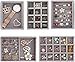 LILAODA 5 Set Grey Velvet Jewelry Display Tray Stapelbare Schmuckschublade Organizer Display Aufbewahrungsbox für Armbänder Halsketten Ohrringe Ringe Perfect