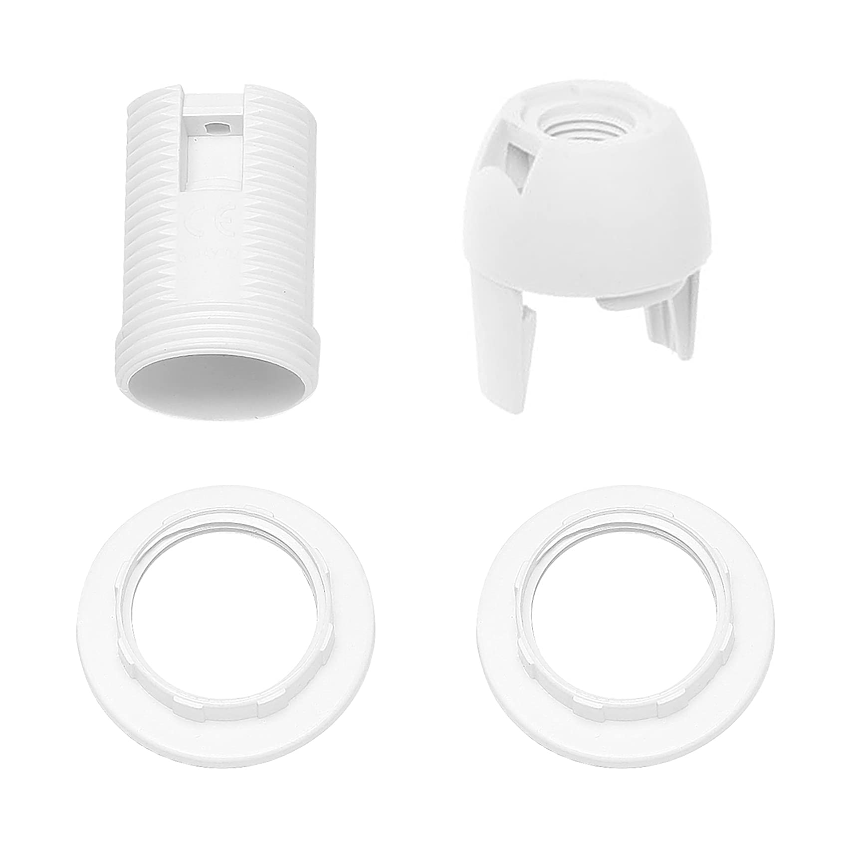 Plastic Shell Screw Type E14 Bulb Light Lamp Holder Socket AC 250V 2A