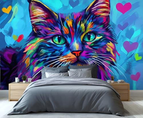 XUWEISI Cats Galaxy Wall Mural 98