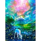 Fai da te PER PIÙ DIVERTIMENTO ： Puoi rifinire questo kit di pittura a diamante a mano perché è un prodotto fai-da-te. Può essere usato per ammazzare il tempo e può anche aiutare a provare un senso di realizzazione, ridurre lo stress, migliorare il rapporto tra famiglia e amici, migliorare la fiducia in se stessi e la perseveranza coltivare la pazienza. Adatto per adulti e bambini.