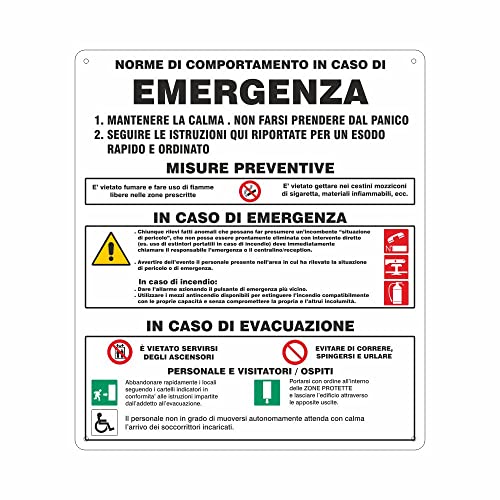 NEW CARTELLO SEGNALETICO - norme di comportamento