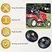 LAWNEAGLE 2 Pack GX10168 Deck Wheels with Bolts Replaces GX10168 Deck Wheels for John Deere GX10168 Gauge Wheel for John Deere 115 D140 D160 D170 L100 L110 L120 L130 LA115 Z425 Z445 Mowers