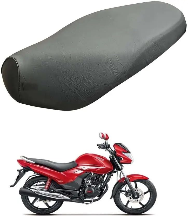Ask Campatibal with [Hero Achiever] Bike Removable & Washable PU Leather Waterproof Single Bike Seat Cover for [Hero Achiever] (Black)-image-9