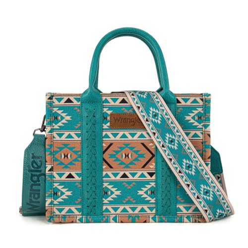 Image of Wrangler Aztec Tote Bag for Women Boho Shoulder Purses and Handbags