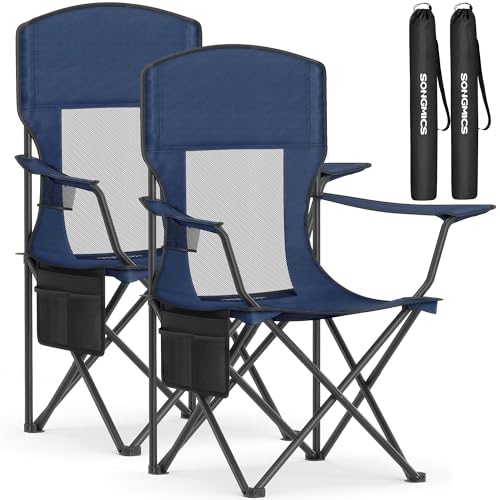 SONGMICS Breathable Camping Chairs Set