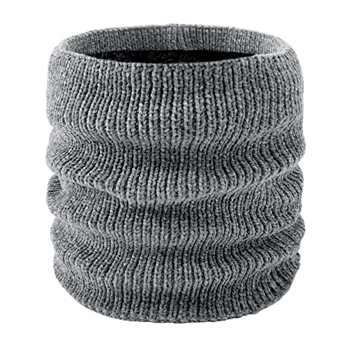Calentador de cuello térmico de forro polar para hombres y mujeres, polaina de cuello cálido para mujer, bufanda de invierno de punto Snood Cover