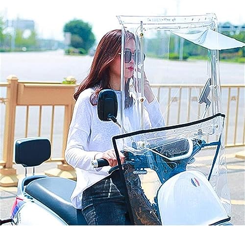 Motorroller Regendach Abdeckung - Transparenter Elektrofahrrad und Mobility Scooter Sonnenschutz mit Regenschutz