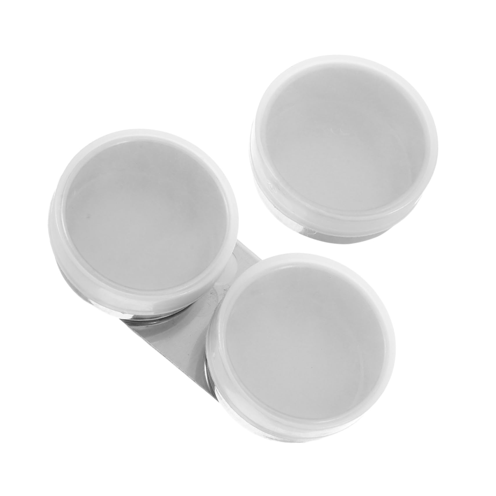 AUTSUPPL Accessory 2pcs Oil Painting Paint Cups Stainless Steel Mixing Pots Lid for Art Students Home Studio